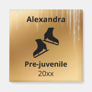 Provning av figur-beläggning år guld magnet