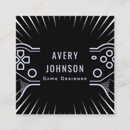 Provning av spel med fet stil - videokamera - mode fyrkantigt visitkort