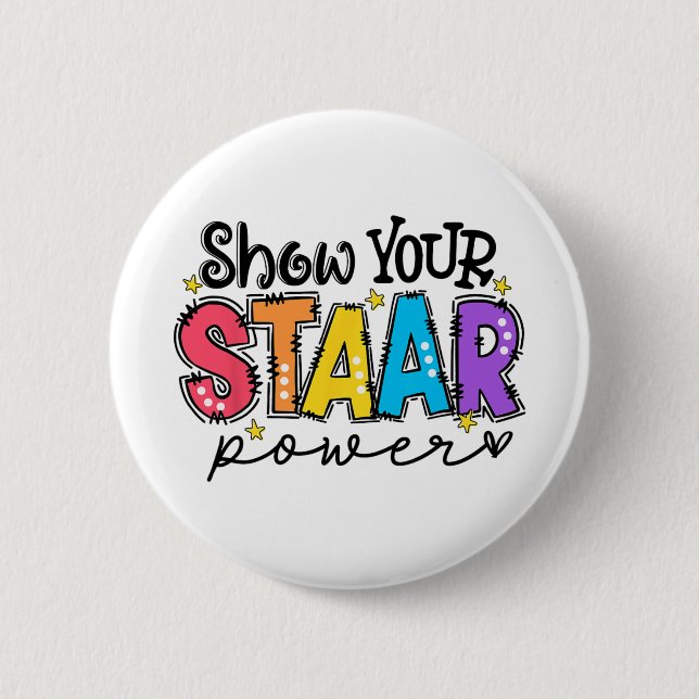 Provningsdag för Staar Power Teacher Knapp (Framsida)