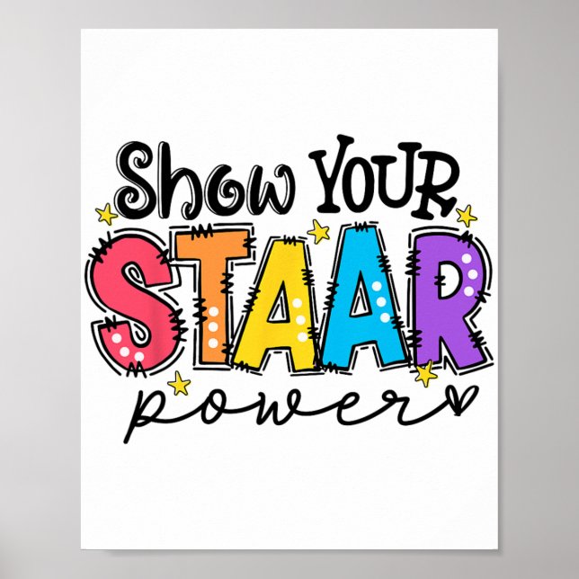 Provningsdag för Staar Power Teacher Poster (Framsidan)