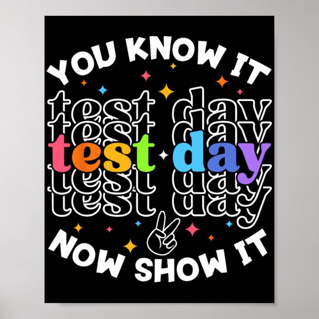 Provningsdag för Student-testdag Lärare testdag Poster (Framsidan)