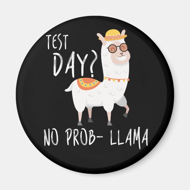 Provningsdag: Prob Llama Llama Teacher Exam Magnet (Framsidan)
