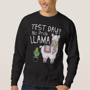 Provningsdag: Provningsdag för Llama-lärare Lång Ärmad Tröja