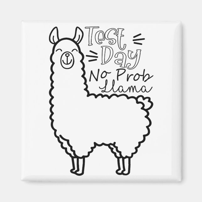 Provningsdag: Provningsdag för Llama-lärare Magnet (Framsidan)