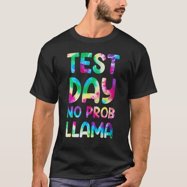 Provningsdag: Provningsdag för professor Llama Tye T Shirt (Framsida)