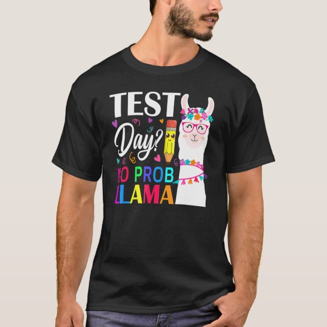 Provningsdag: Provningsdag nr 3 för Llama Llama Ll T Shirt (Framsida)
