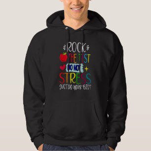 Provningsdag Sten provningsdagen för testlärare Hoodie