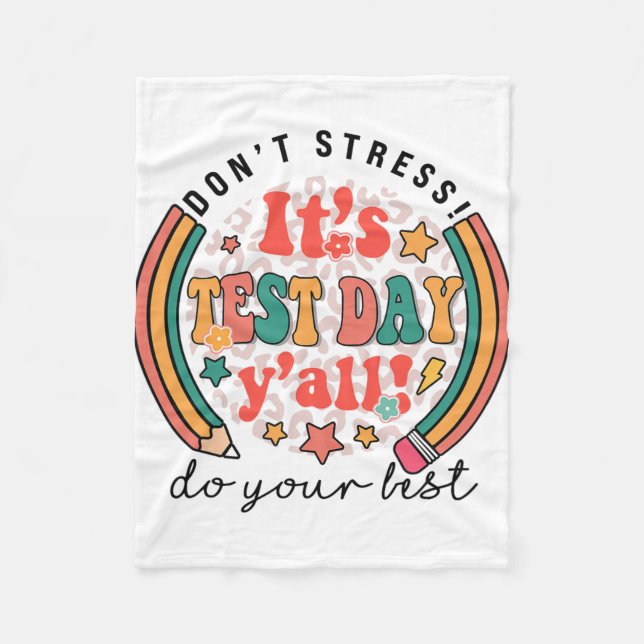 Provningsdag Yall Lundny testdag för Lärarstudier Fleecefilt (Framsidan)