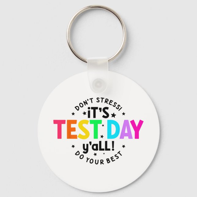 Provningsdag Yall Lundny testdag för Lärarstudier Nyckelring (Framsida)
