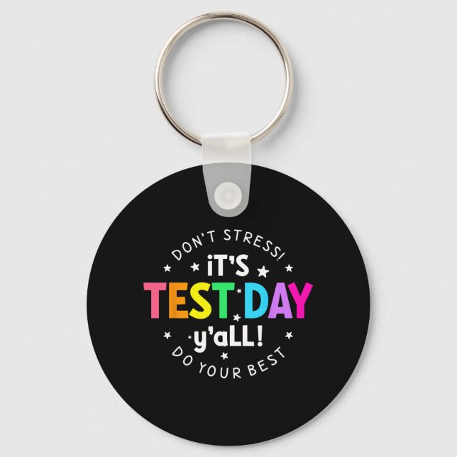 Provningsdag Yall Lundny testdag för Lärarstudier Nyckelring (Framsida)
