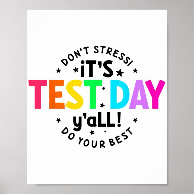 Provningsdag Yall Lundny testdag för Lärarstudier Poster (Framsidan)