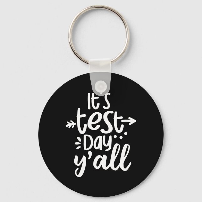 Provningsdag Yall Lunt testdag för Studenter Teach Nyckelring (Framsida)