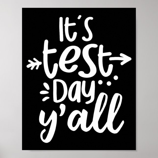 Provningsdag Yall Lunt testdag för Studenter Teach Poster (Framsidan)