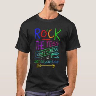Provningsdagen Sten i teststadiet för leopardlärar T Shirt
