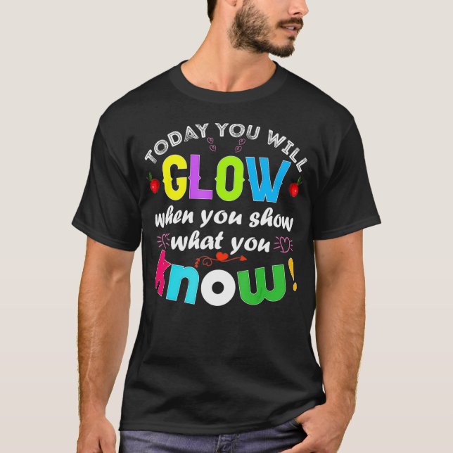 Provningsdagsläge på teoritesten för lärare t shirt (Framsida)