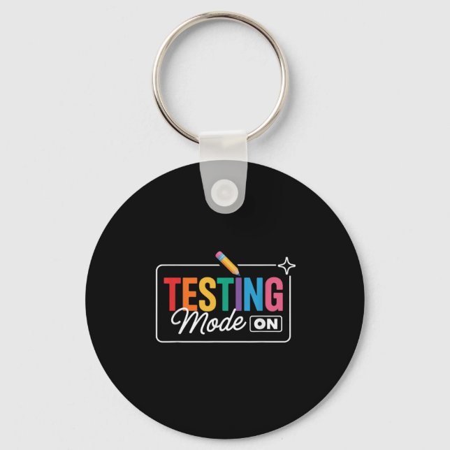Provningsläge på testdag nyckelring (Framsida)