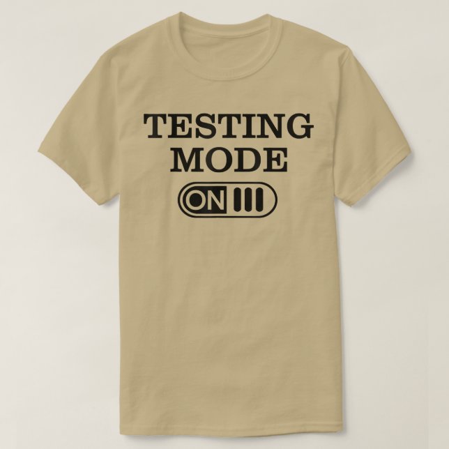 Provningsläge på testdagslärarens testdag Manar W T Shirt (Design framsida)