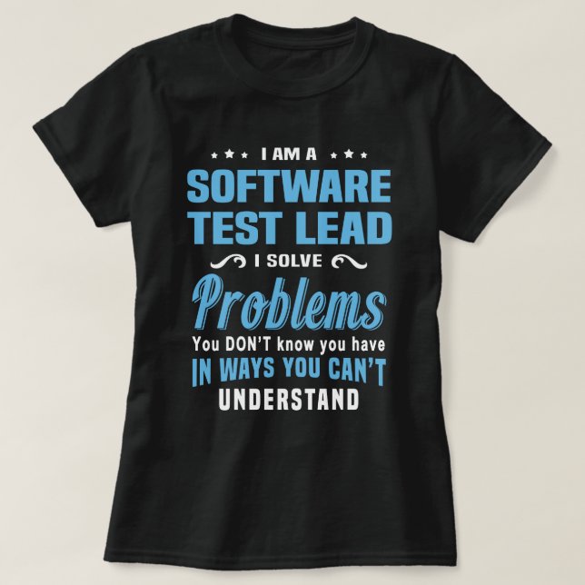 Provningslead för software t shirt (Design framsida)
