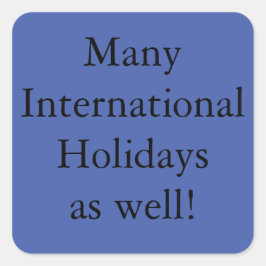 Provningsobjekt 2 fyrkantigt klistermärke