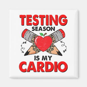 Provningssäsongen är min Cardio Funny testdag 202 Magnet