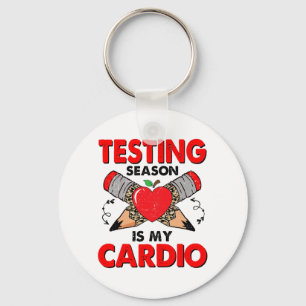 Provningssäsongen är min Cardio Funny testdag 202 Nyckelring