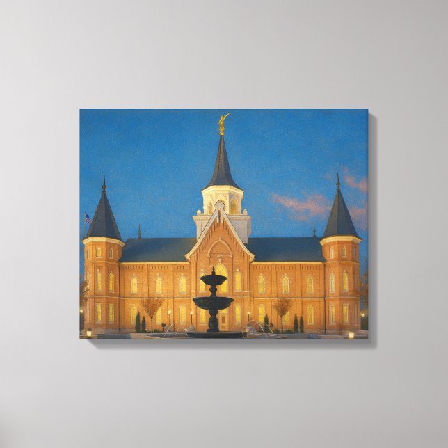 Provo City Center Temple Painting™ LDS Art Canvas (Framsida)
