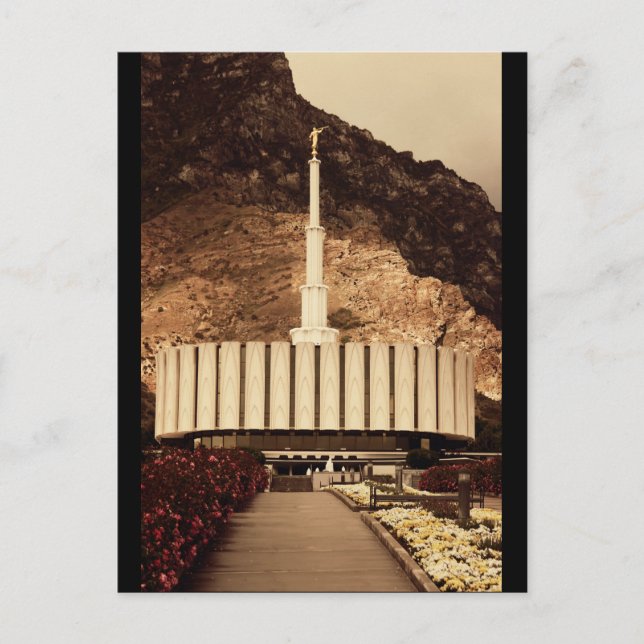 Provo, Utah LDS Temple Vykort (Framsida)