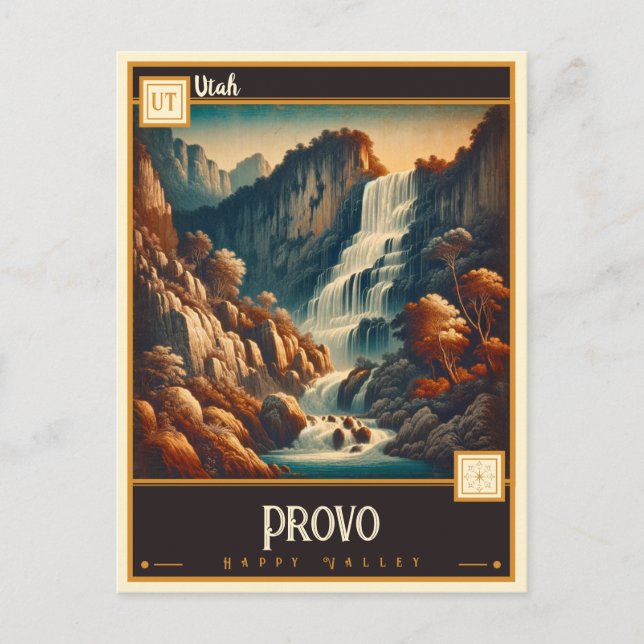 Provo, Utah | VINTAGE Vykort (Framsida)