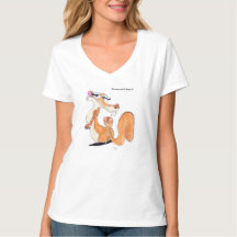 Provocative Flirty V-Nacke Tee Shirt