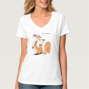 Provocative Flirty V-Nacke Tee Shirt