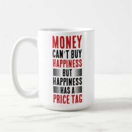 Provocative Quote: Money and Happiness Kaffemugg