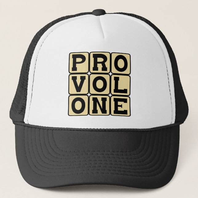 Provolone, italiensk ost truckerkeps (Framsida)
