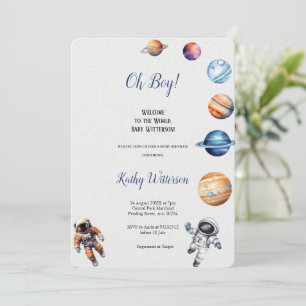 PROVRONAUTER OCH PLANETS BABYSHOWER-INBJUDANDE INBJUDNINGAR