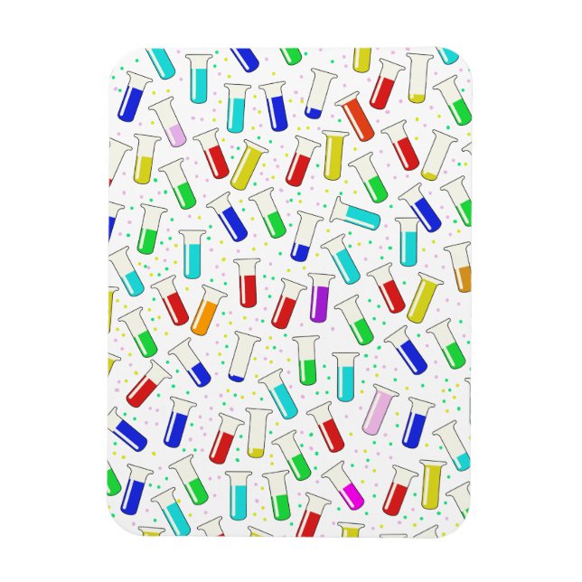 Provrör av tecknad glas magnet (Vertikal)