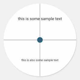 Provtagning Runt Klistermärke