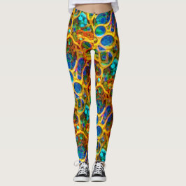 Provyta av utländsk vävnad leggings