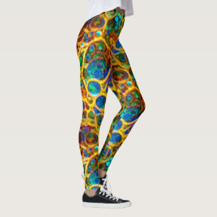 Provyta av utländsk vävnad leggings