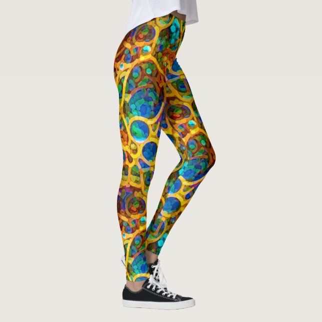 Provyta av utländsk vävnad leggings (Höger)
