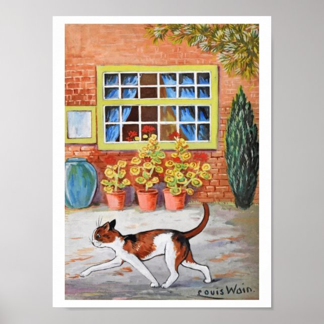Prowling Cat, Louis Wain Poster (Framsidan)