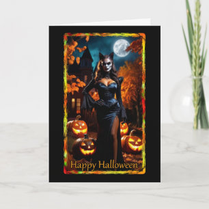 Prowling Kattunge Costume Halloween-kort Kort