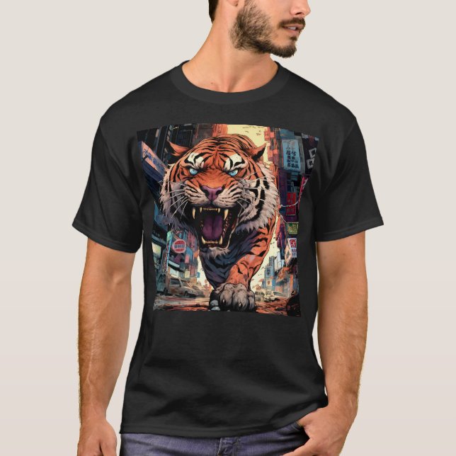 Prowling Tiger T Shirt (Framsida)