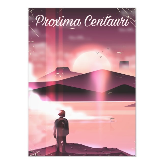 Proxima Centauri Science fiction land cruiser. Fototryck (Framsidan)