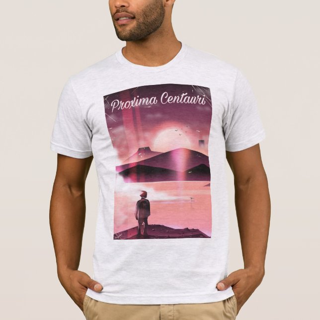 Proxima Centauri Science fiction land cruiser. T-shirt (Framsida)