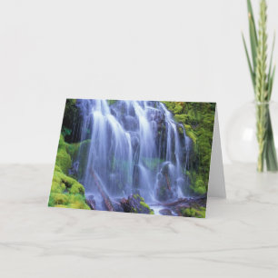 Proxy Falls i Oregons centrala kaskadberg Kort