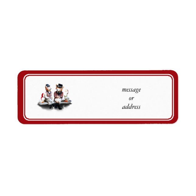 Proxypar (lägg till texten) returadress etikett (Framsidan)