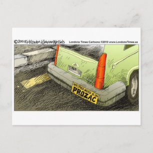 Prozac Bumper Sticker Funny Tees Cards & Gifts Vykort