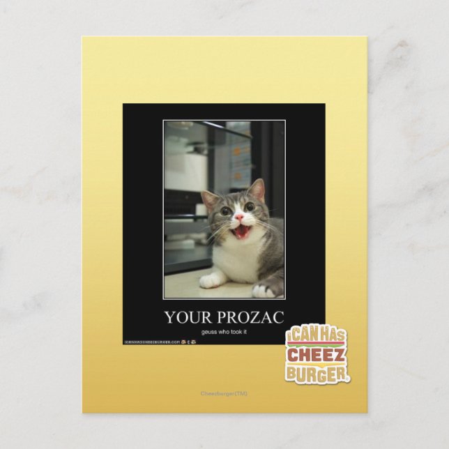 Prozac Vykort (Framsida)