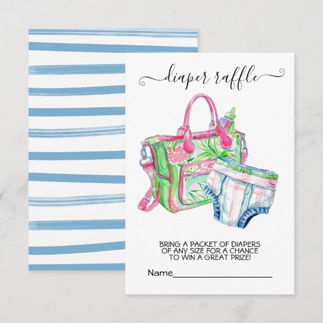 Prppy Baby Shower-papperskassett Inbjudningar (Fram/baksida)