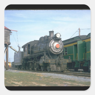 PRR 4-4-0 klass D16sb #1223, 1966_Tåg Fyrkantigt Klistermärke