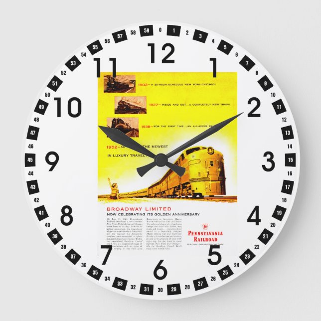 PRR Broadway Begränsad 50-årsdag Stor Klocka (Framsida)